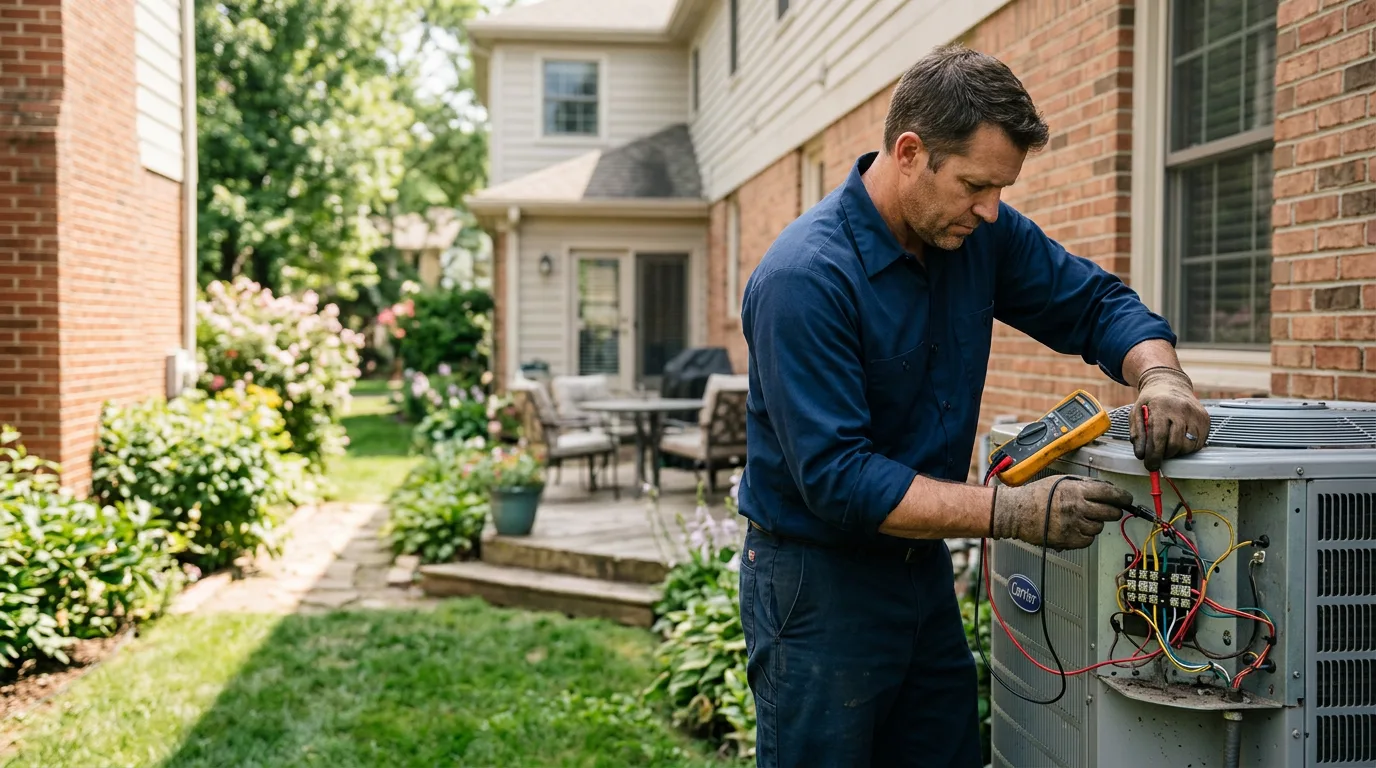 HVAC technician working near Smithfield, KY